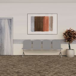 Style : 3579 Etchings Carpet Tile Room Scene

Description : Commercial carpet tile with lovely abstract pattern in office setting.